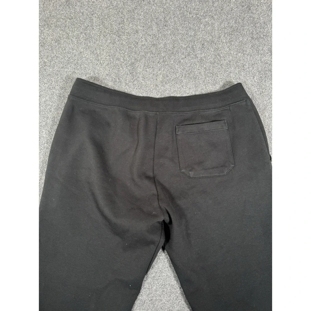 Polo Ralph Lauren Double Knit Jogger Pants‎ Mens Size XL Black Sweatpants